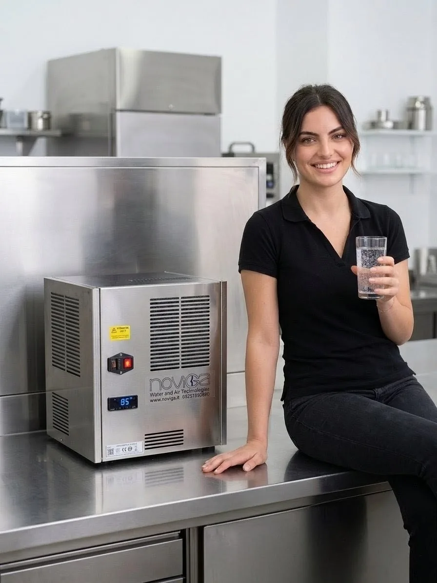Frigogasatore professionale Noviga — acqua fredda, frizzante e ambiente per bar e ristoranti